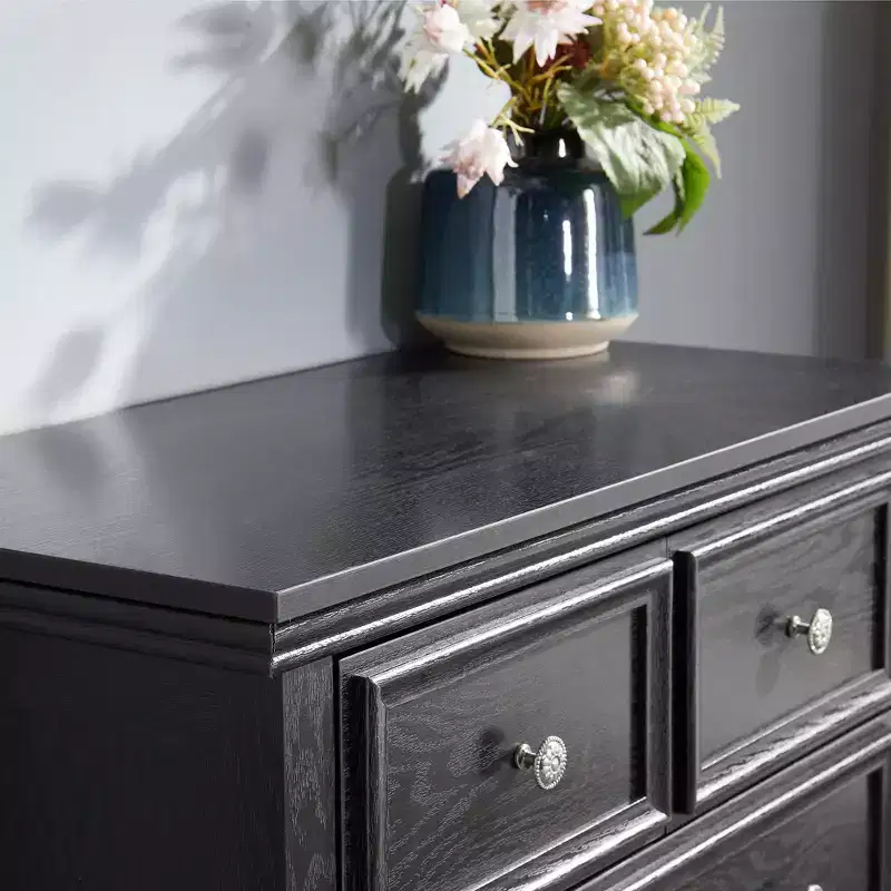 Wood Composite 6-Drawer Dresser 44.3''H x 31.5''W x 15.75''D
