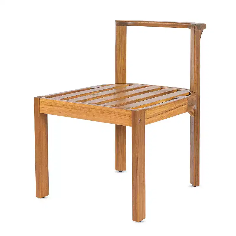 Christopher Knight Home Grayson Patio Modern Acacia Wood Armless Dining Chairs with Cushions