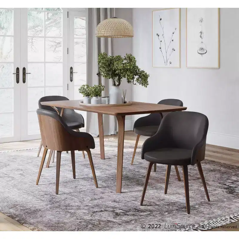 Bacci Mid Century Modern Dining Accent Chair - Lumisource