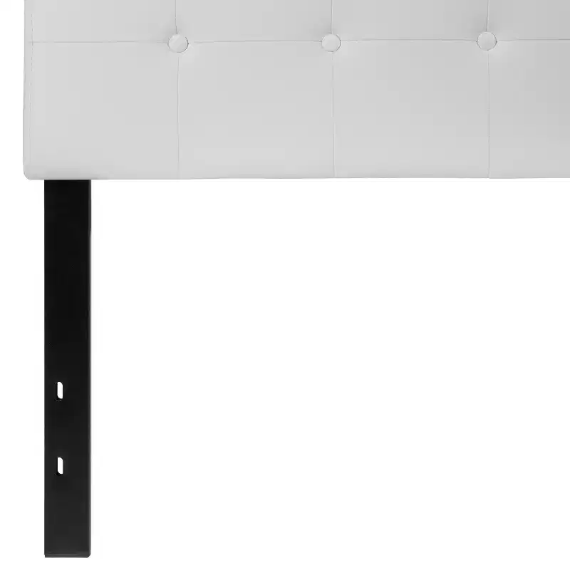 Emma and Oliver Button Tufted Upholstered Headboard