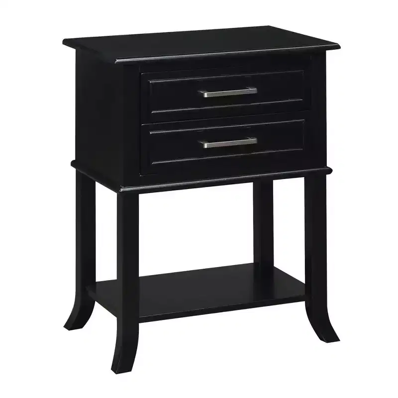 Breighton Home Sydney 2 Drawer End Table with Shelf