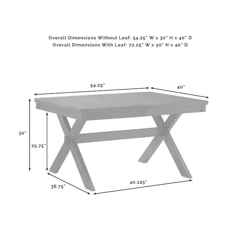 Hayden Extendable Dining Table Slate - Crosley