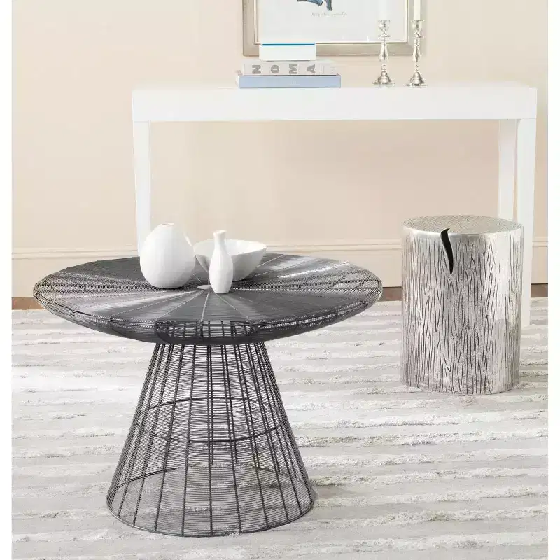 Wire Frame Coffee Table, Modern Industrial Design for Living Room