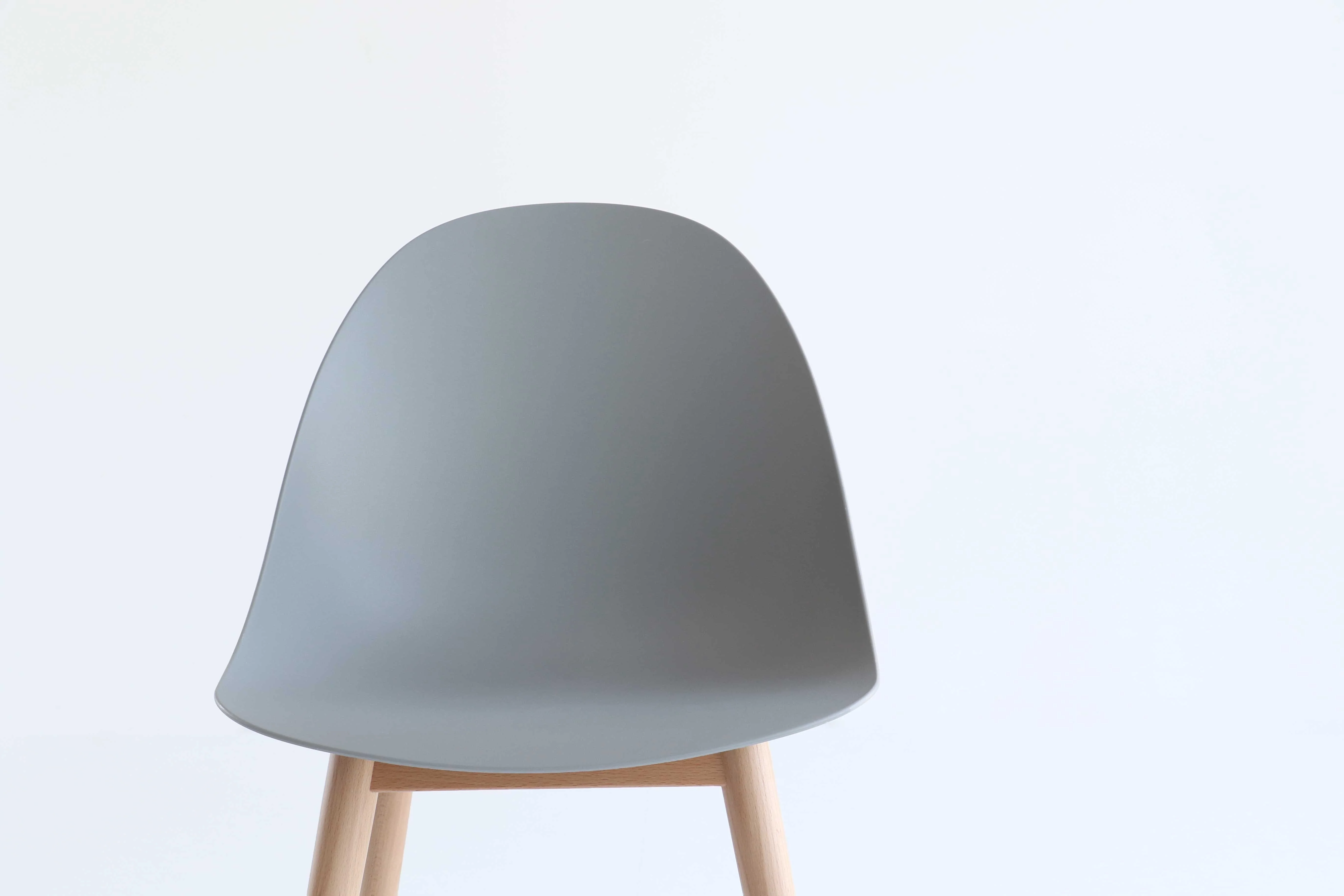 Gray Wood Side Chair