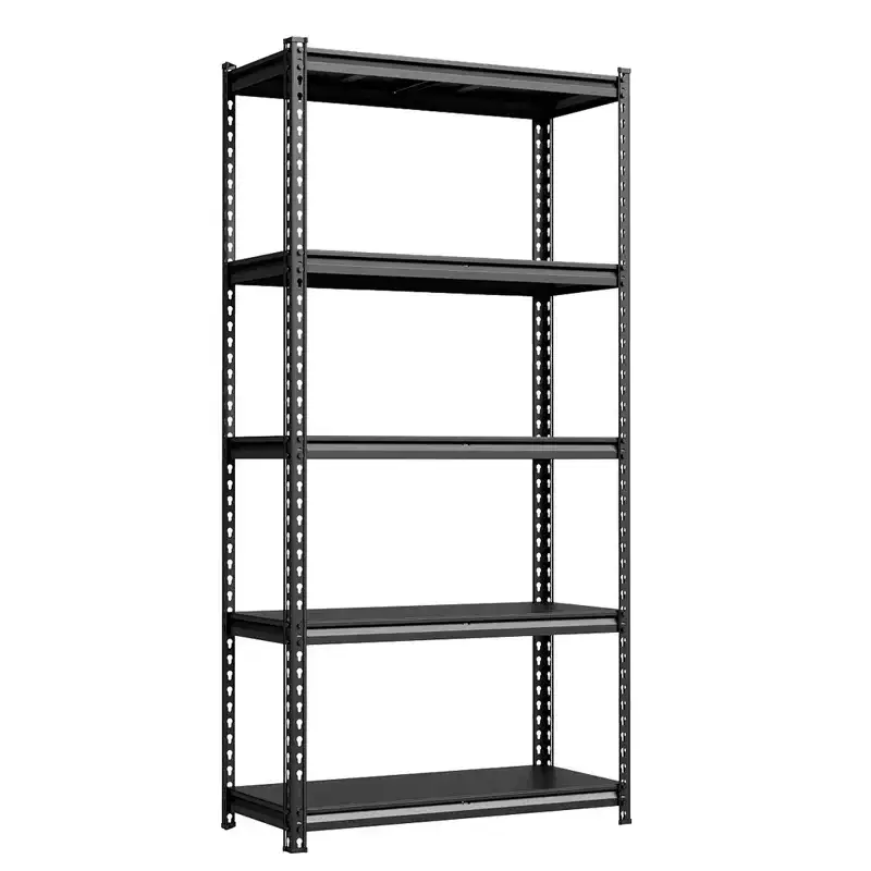 5-Tier Heavy Duty Steel Garage Shelving Unit - Adjustable Metal Storage Rack for Pantry, Kitchen, and Basement - 3850 lbs Total Capacity