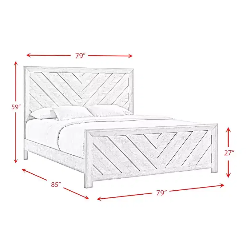 Keely Panel Bed White - Picket House Furnishings