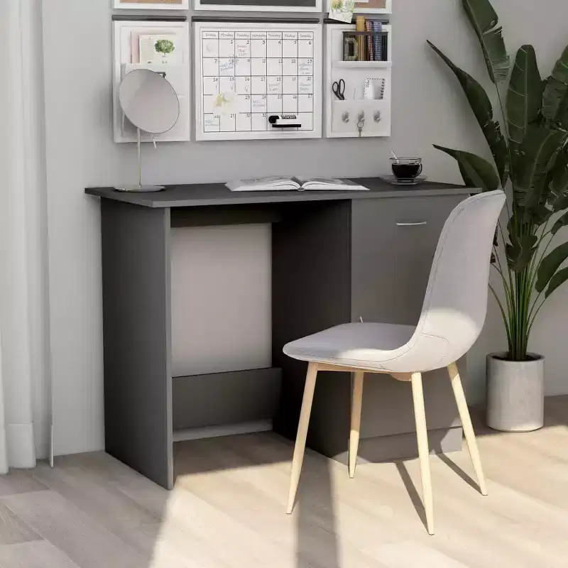 Desk Gray 39.4x19.7x29.9 Engineered Wood