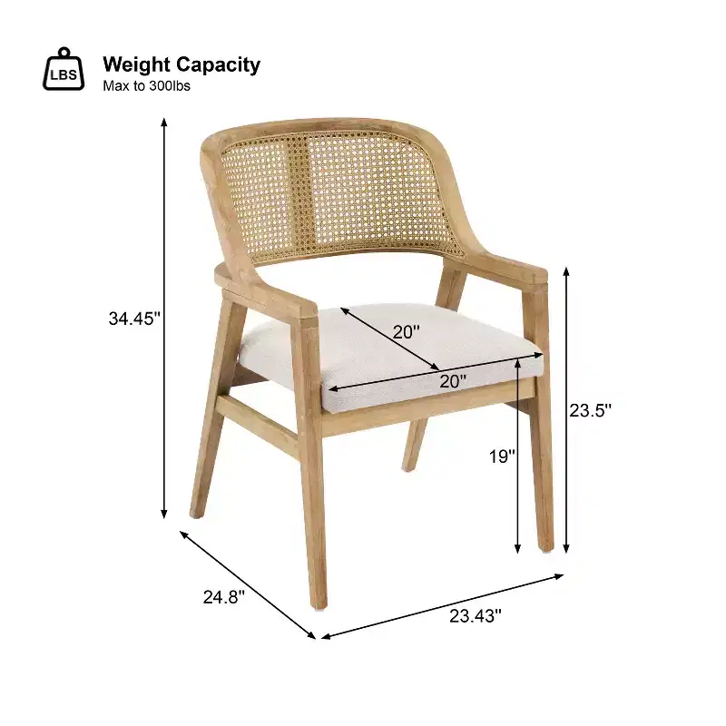 Christopher Knight Home Bennett Mid-Century Modern Wood 5-Piece Extendable Dining Set with Table and 4 Upholstered Cane Back Chairs