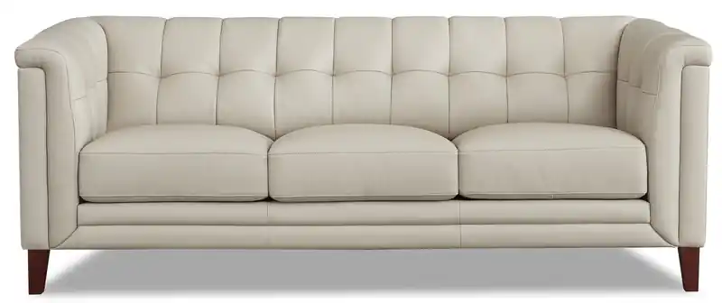Leather Sofa - Vanilla