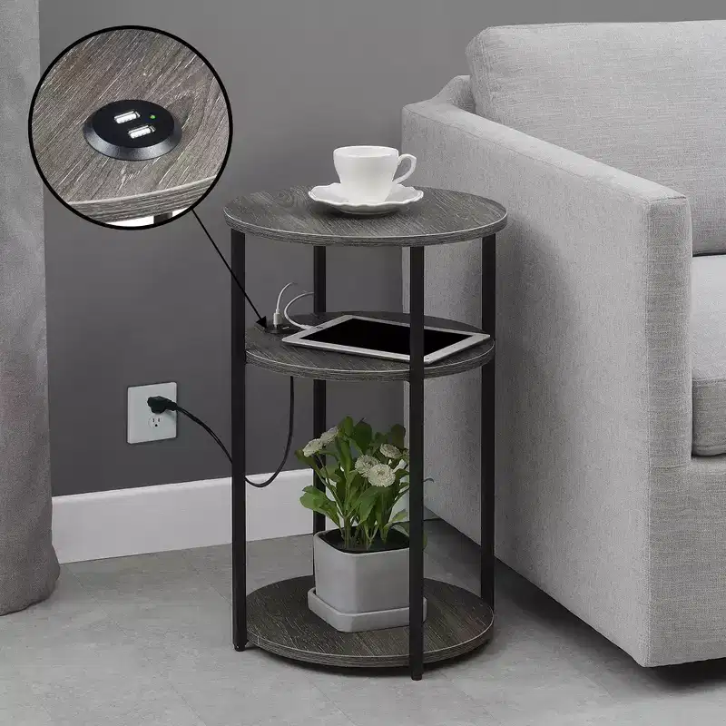 Breighton Home Samuel 3 Tier End Accent Table