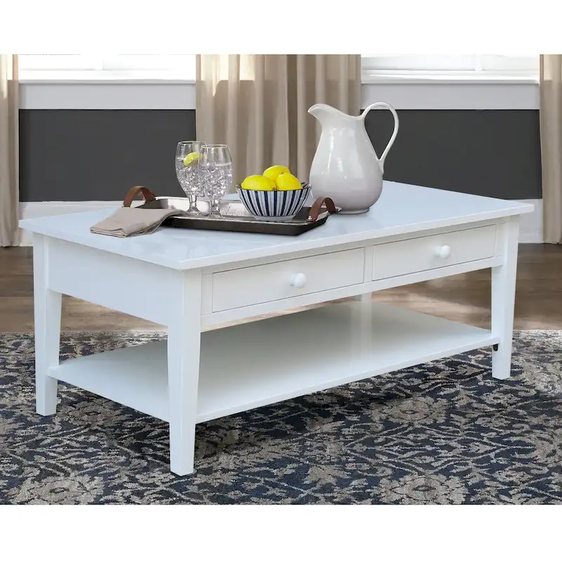 Modern Luxurious Nightstand with 2 Drawers