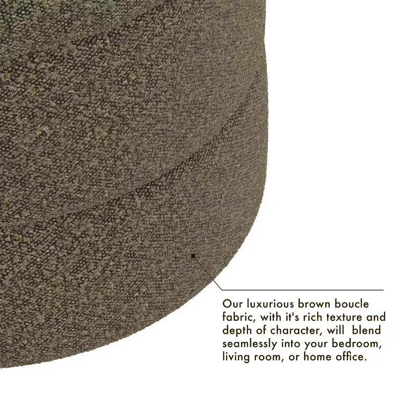 Round Upholstered Ottoman