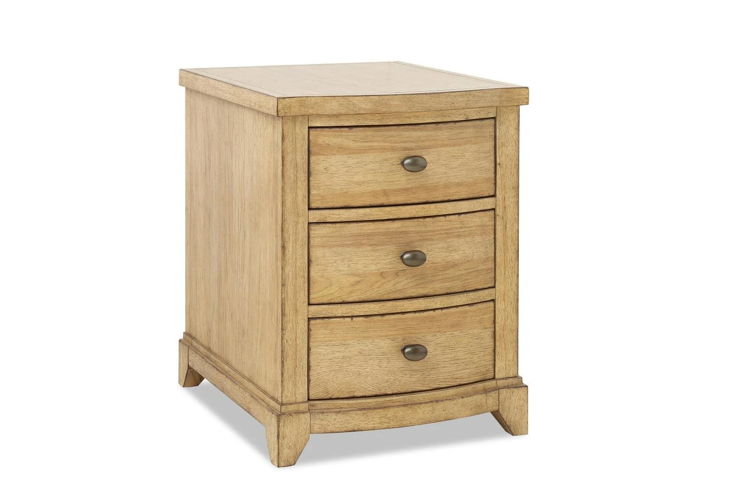 Chairside Chest — The upper case of the pieces has slight banding to give dimension and eye appeal and the legs are tapered