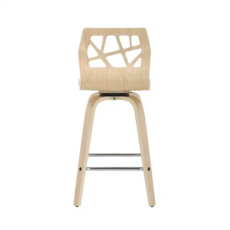 Set of 2 Folia Upholstered Counter Height Barstools - Lumisource