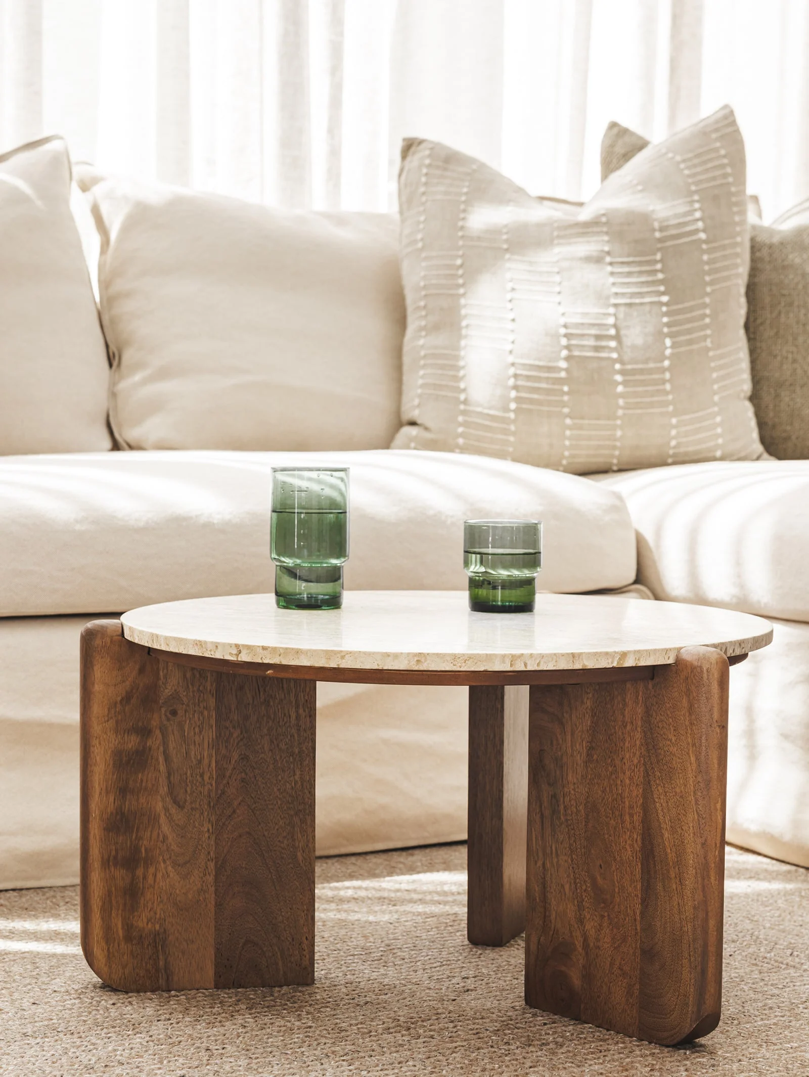 Classic Marble Coffee Table for Living Room
