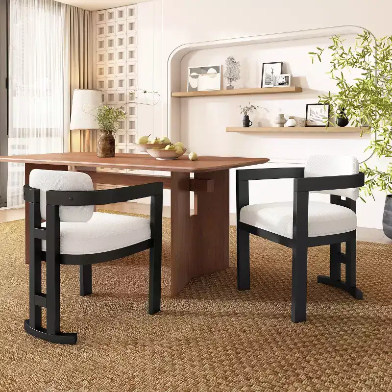 Christopher Knight Home Luna Modern Birch Wood Upholstered Dining Chair (Set of 2)