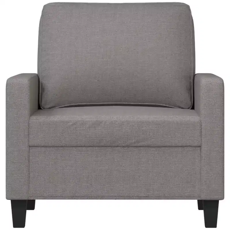 vidaXL Sofa Chair Light Gray 23.6 Fabric