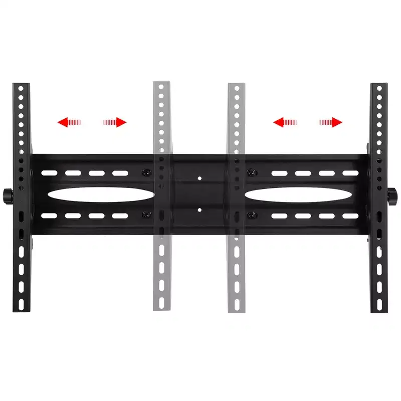 Yaheetech Adjustable Modern Mobile TV Stand TV Cart Black