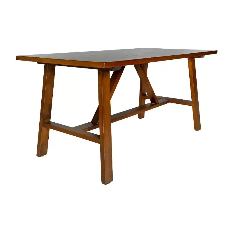 Emma and Oliver Solid Wood Farmhouse Trestle Coffee Table