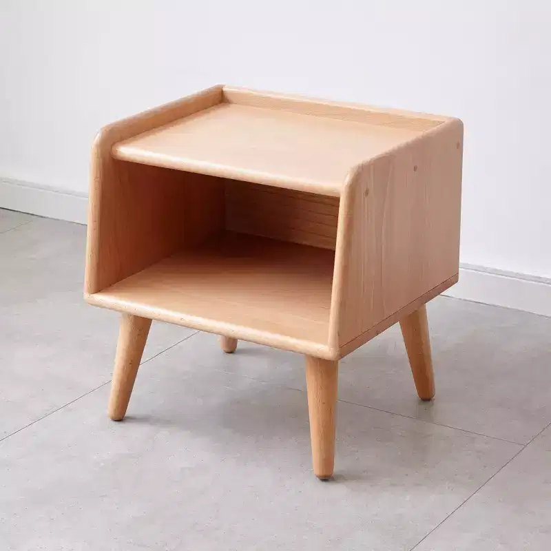 Pure Solid Wood Natural Solid Wood Nightstand for Bedroom Living Room