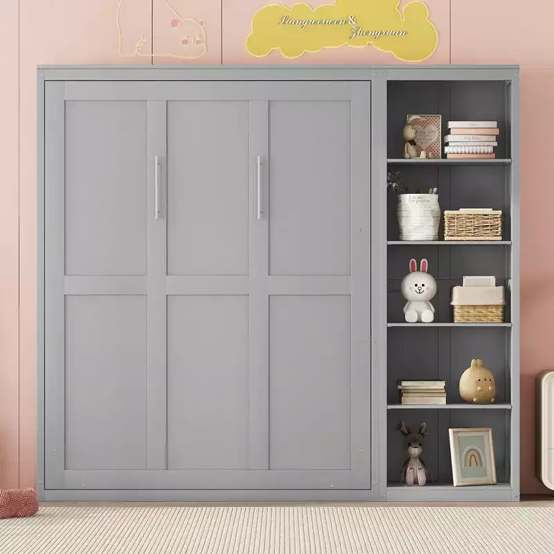 Murphy Bed Wall Bed with Shelves