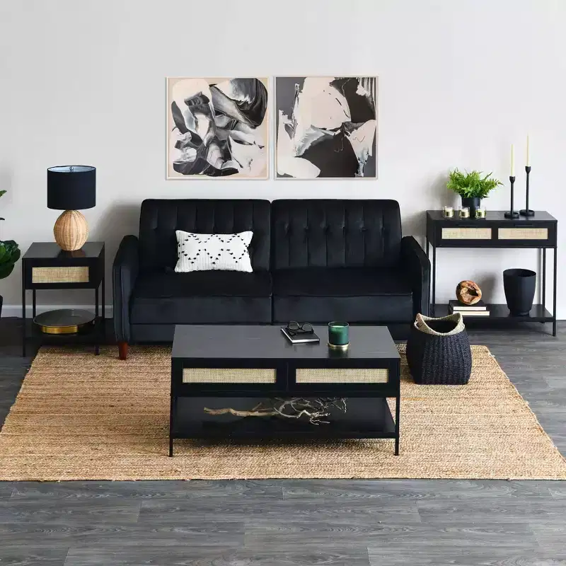 Bungalow Console Table, Black