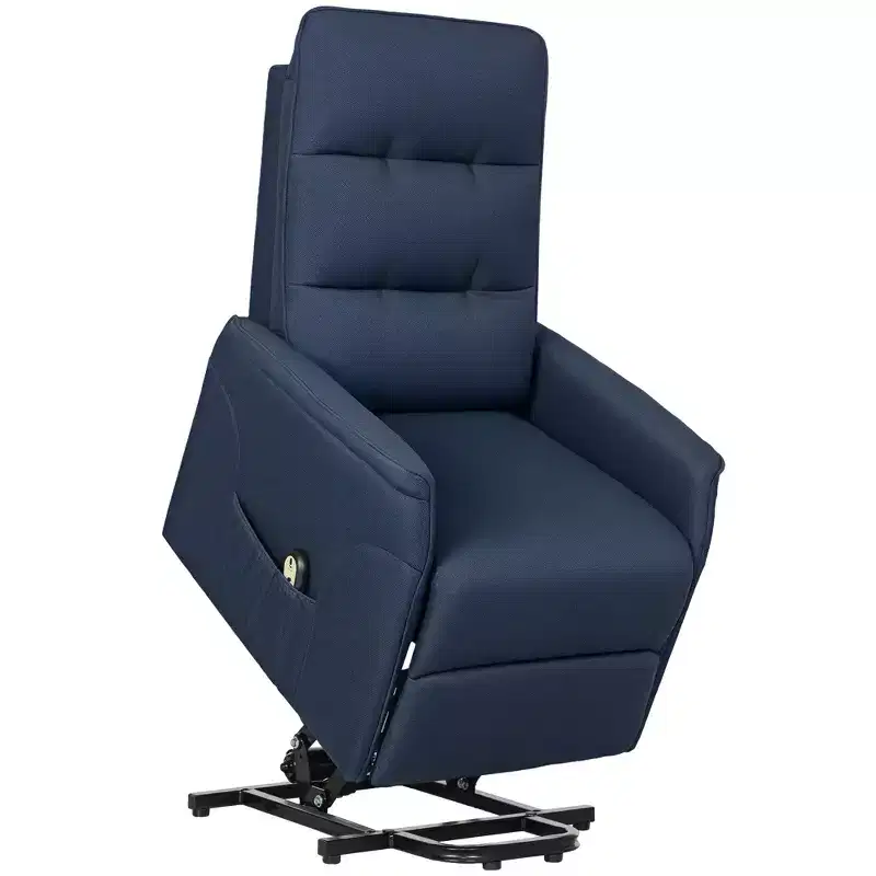 Power Lift Recliner Chair, Electric Reclining Chair with Remote, Side Pockets, Pocket Spring, Tufted Back, Quick Assembly