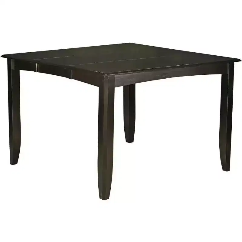 FAT-CAP-T Fairwinds Gathering Counter Height Dining Square Table With Butterfly Leaf Cappuccino