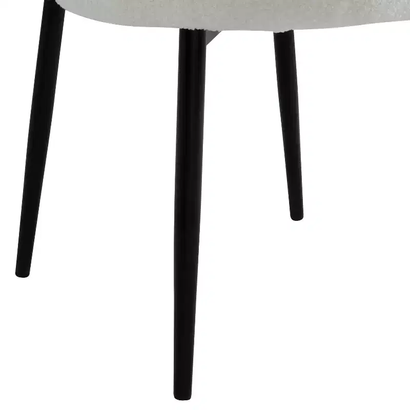 Christopher Knight Home Atrass Upholstered Dining Chair with Metal Legs (Set of 4)