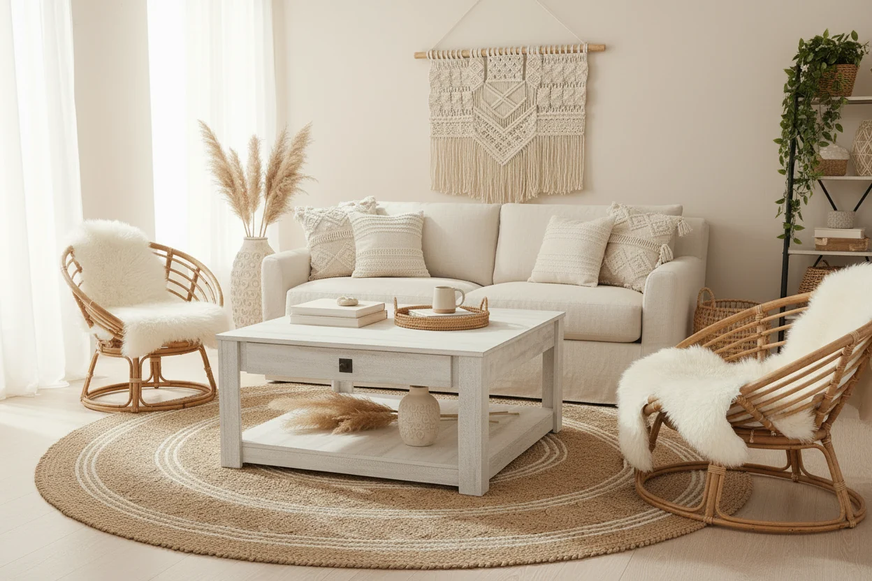 Wood Coffee Table with Drawer Storage 31.5 W 31.5 D 16.3 H