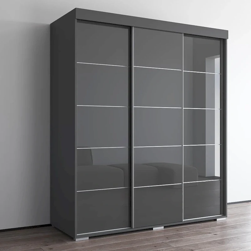 Copper Grove Parasol 71-inch Modern Glossy Armoire