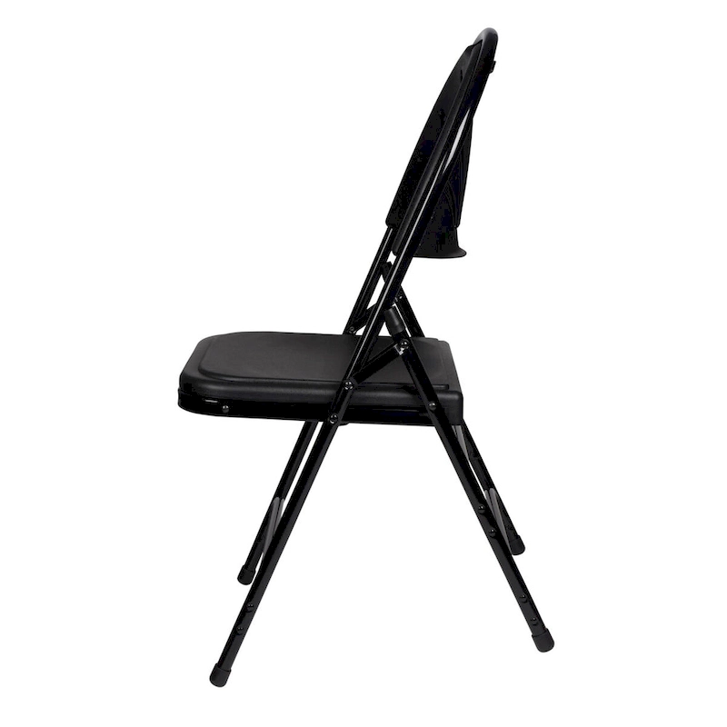 Hampden Furnishings Lusitano Collection Fan Back Folding Chair, Pack of 4