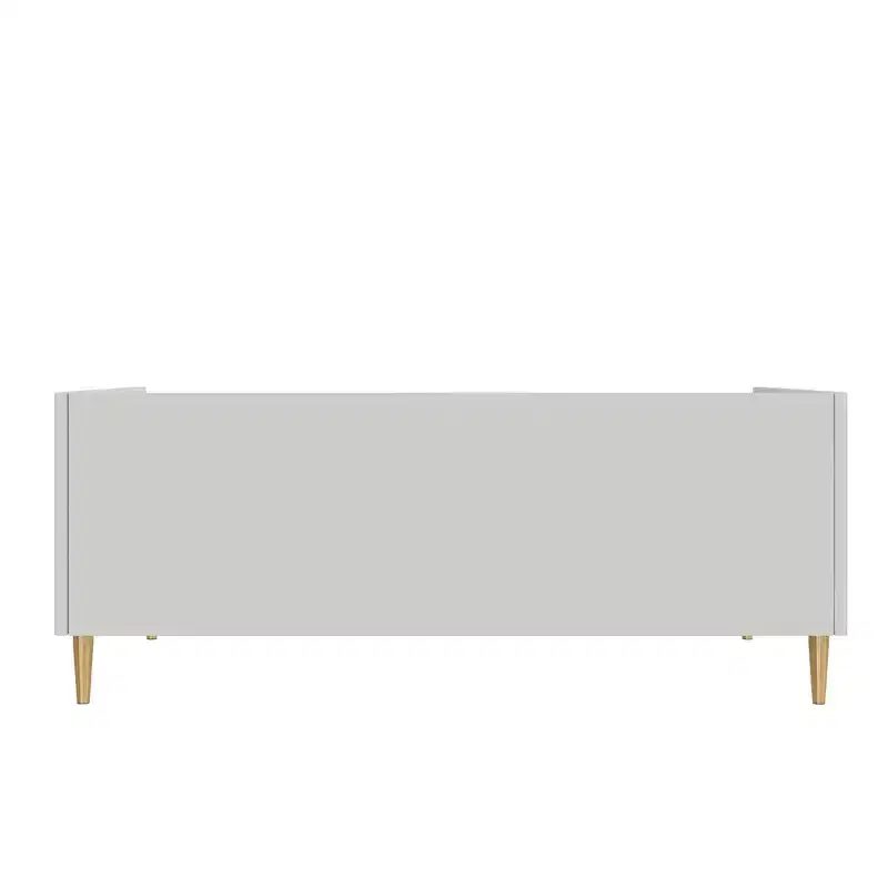 DHP Alicent Upholstered Light Gray Daybed