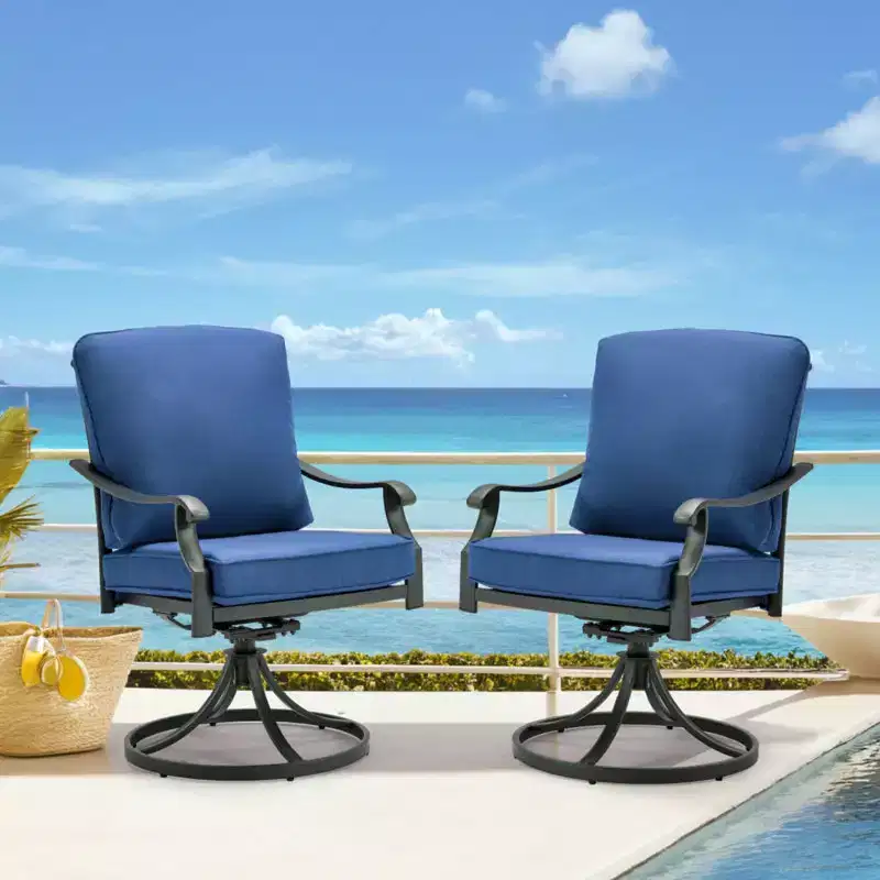 EROMMY Patio Dining Armchair with Cushion