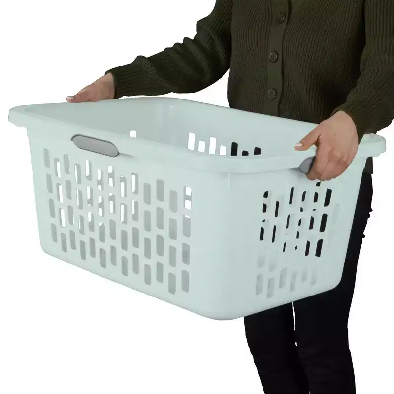 Sterilite Laundry Basket, Plastic Hamper with Handles