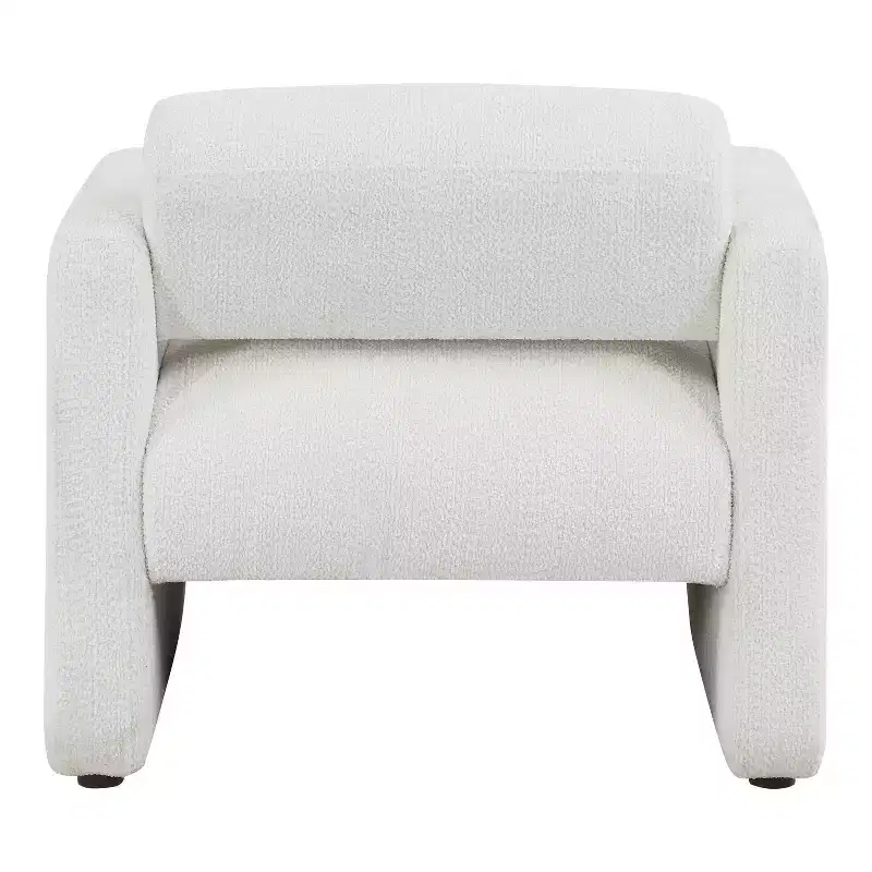 HOMES: Inside + Out Sanddrift Modern Boucle Upholstered Accent Chair