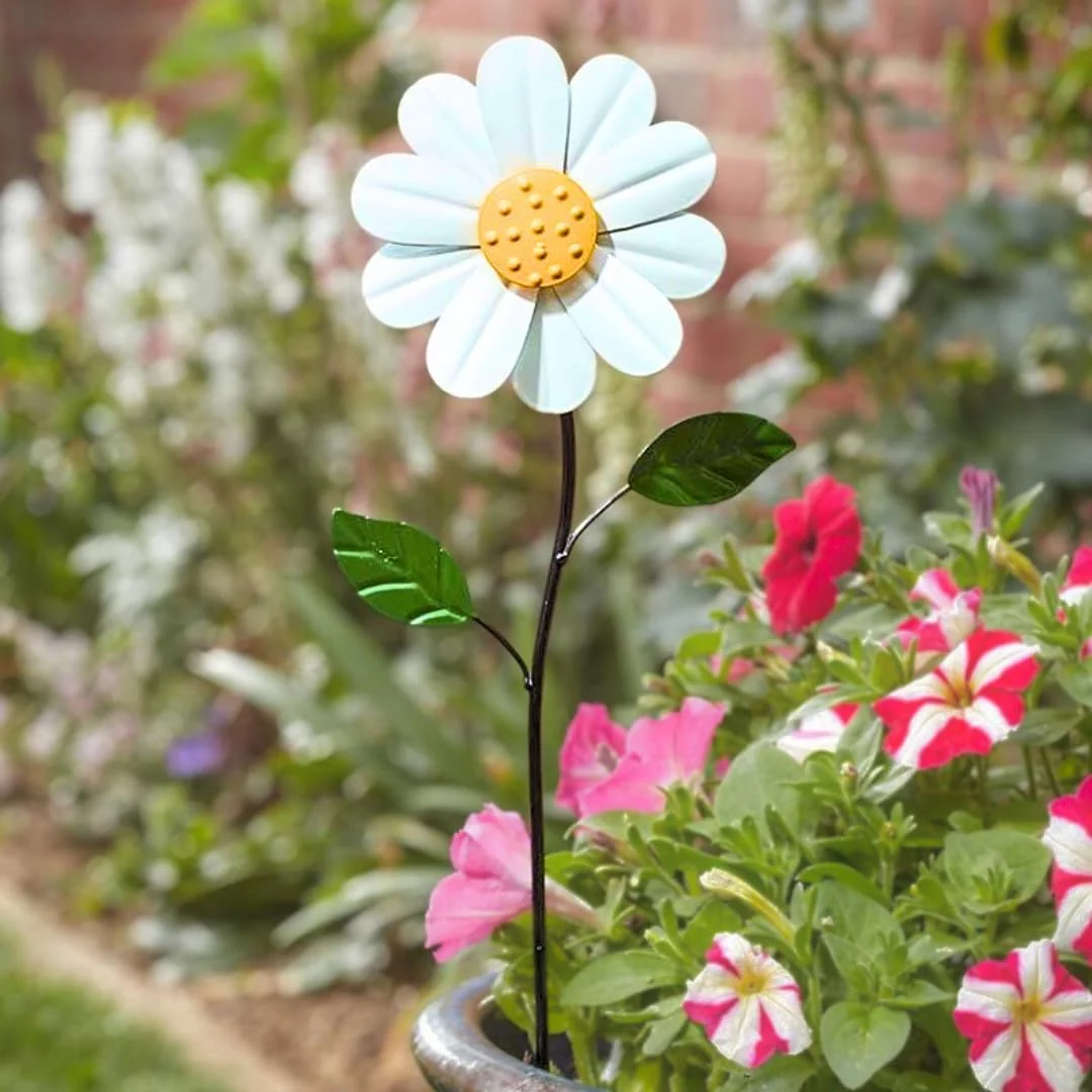 45cm Daisy Wind Spinner Garden Stake Ornament