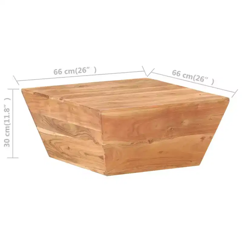 vidaXL Coffee Table V-shape Side End Table Living Room Sofa Table Solid Wood