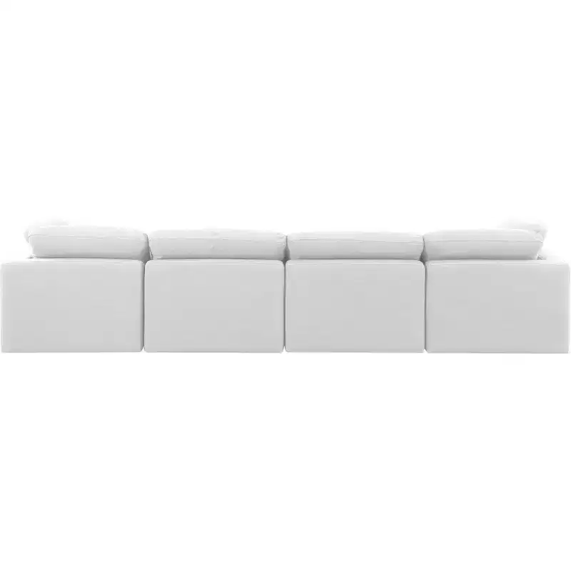 Meridian Furniture Indulge Linen Textured Fabric Modular Sofa