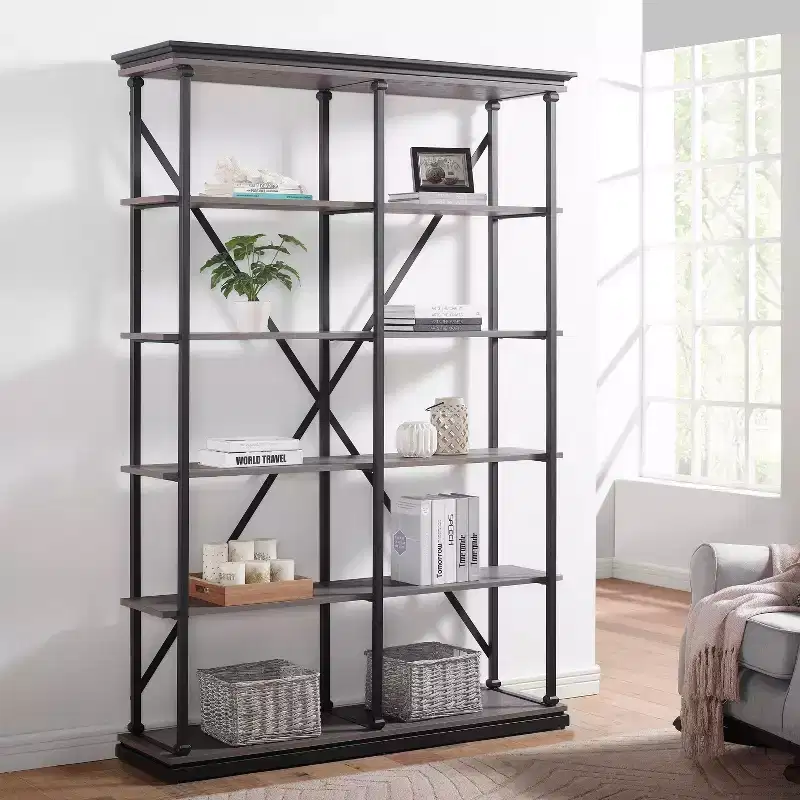 84.25x58 Cadboll 5 Layer Bookcase - miBasics