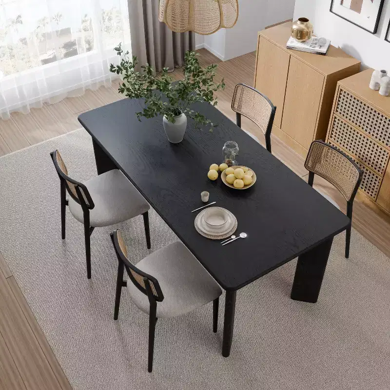 PexFix 67x33.5 Soild Wood Dining Table Oval Kitchen Tables