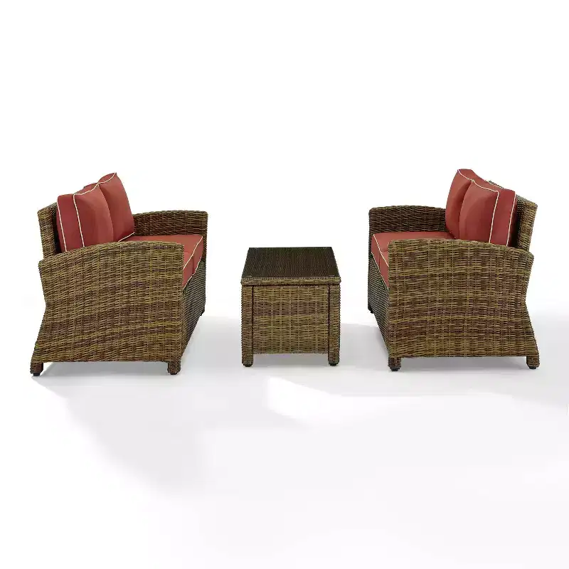 Bradenton 3pc Outdoor Wicker Seating Set - Crosley
