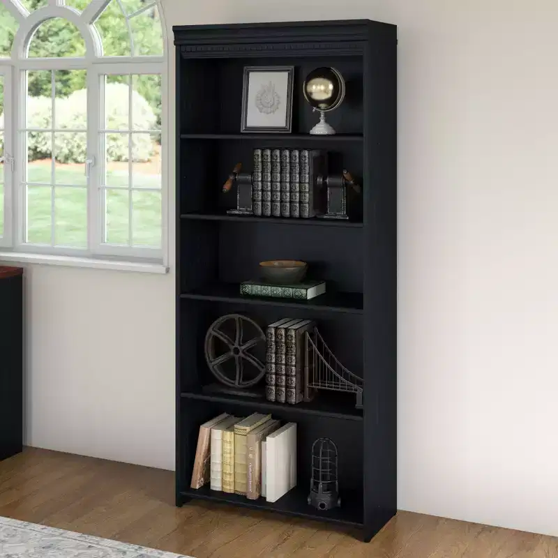 Bamboo Bathroom Floor Cabinet with 2 Doors and Adjustable Shelf