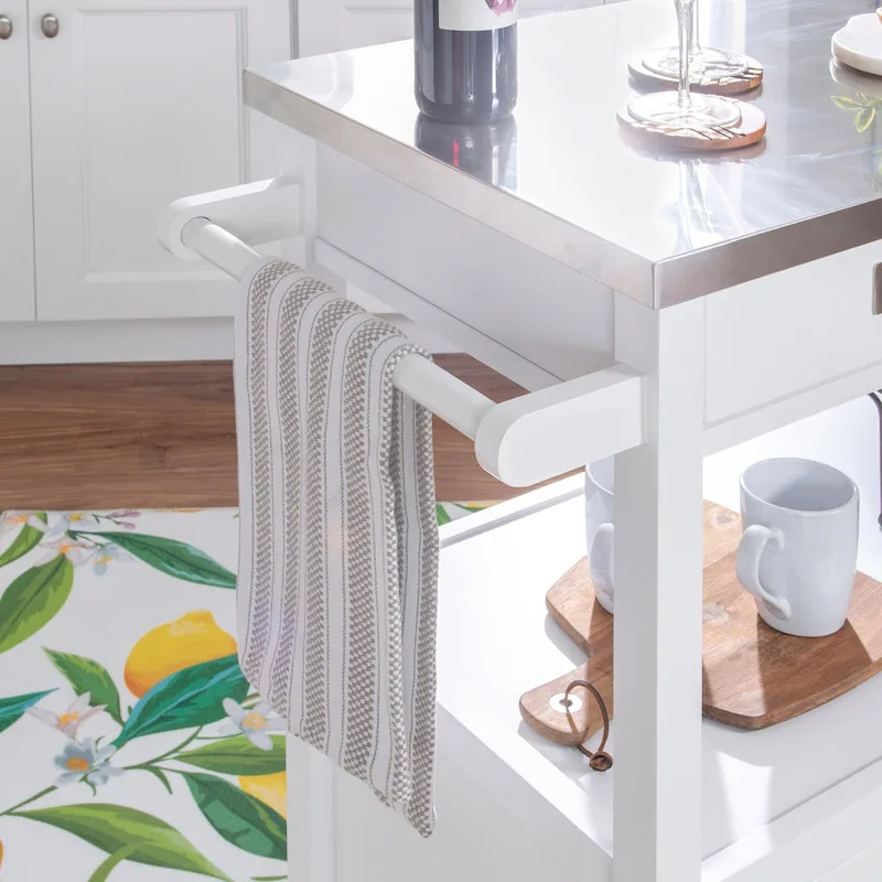 Julianna Stainless Steel Kitchen Cart