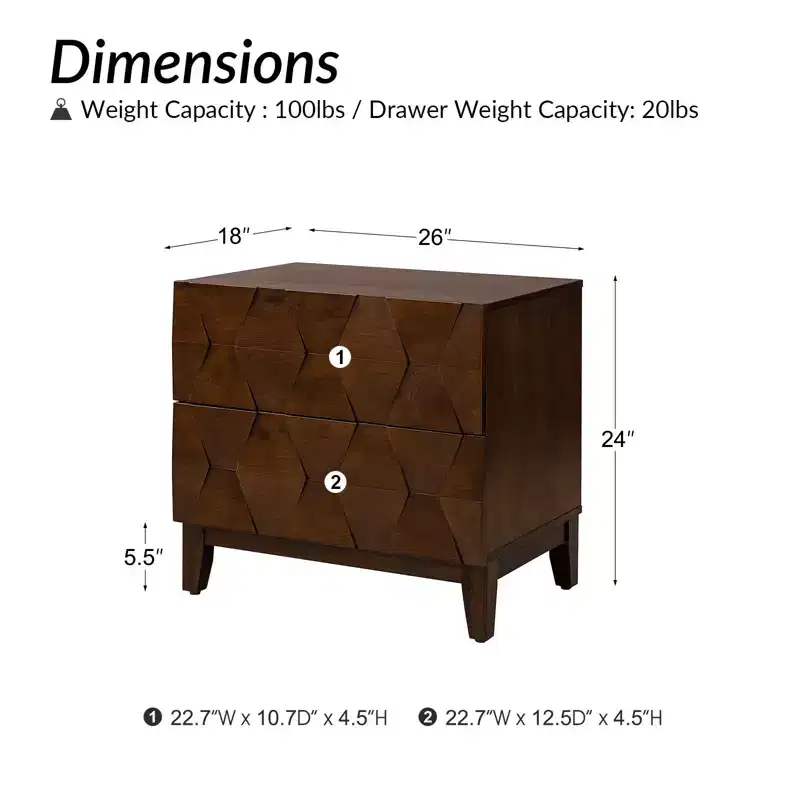 Paddy 2 - Drawer end table| ART OF LIVING DESIGNS