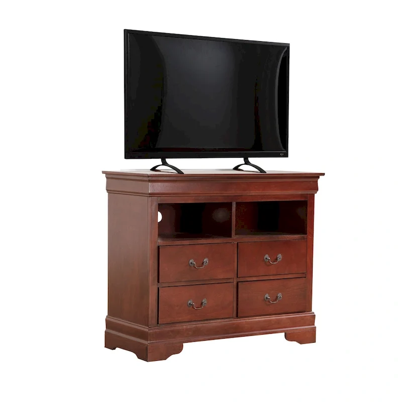 Louis Phillipe Wooden Media Chest