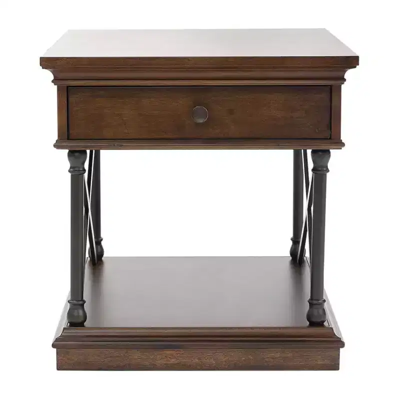 Liberty Furniture,Tribeca Drawer End Table in Cordovian Brown