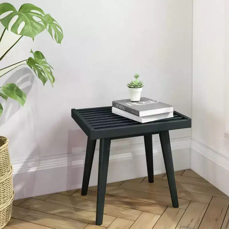Plank+Beam Entryway Bench, Solid Wood End of Bed Bench for Bedroom, Hallway, Porch, 19