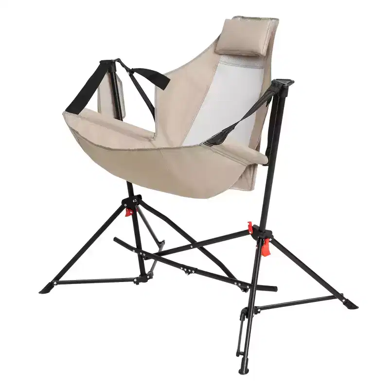 Whisen Hammock Camping Chair & Rocking Chair with Pillow Cup Holder, Recliner with Carry Bag