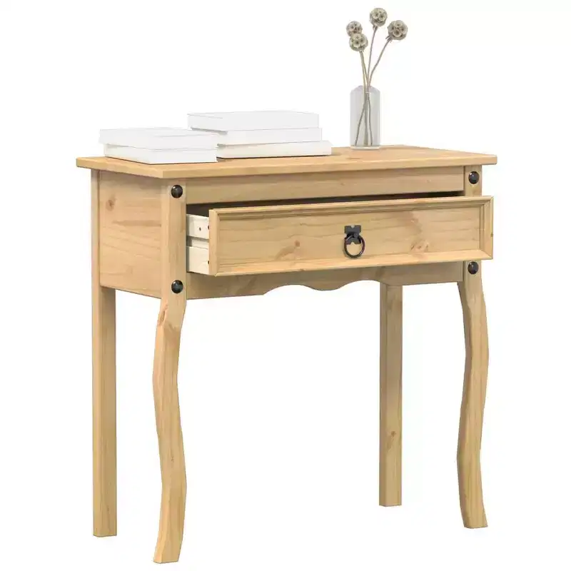 Table Corona 28.7x13.8x28.7 Solid Wood Pine